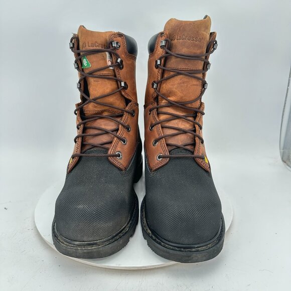 Lacrosse Men Size 11.5 Brown Metatarsal Composite Toe Highwall 8" Miners Boot - Picture 2 of 11